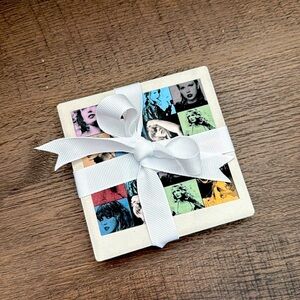 Pair of Taylor Swift Eras Tour Ceramic Coasters